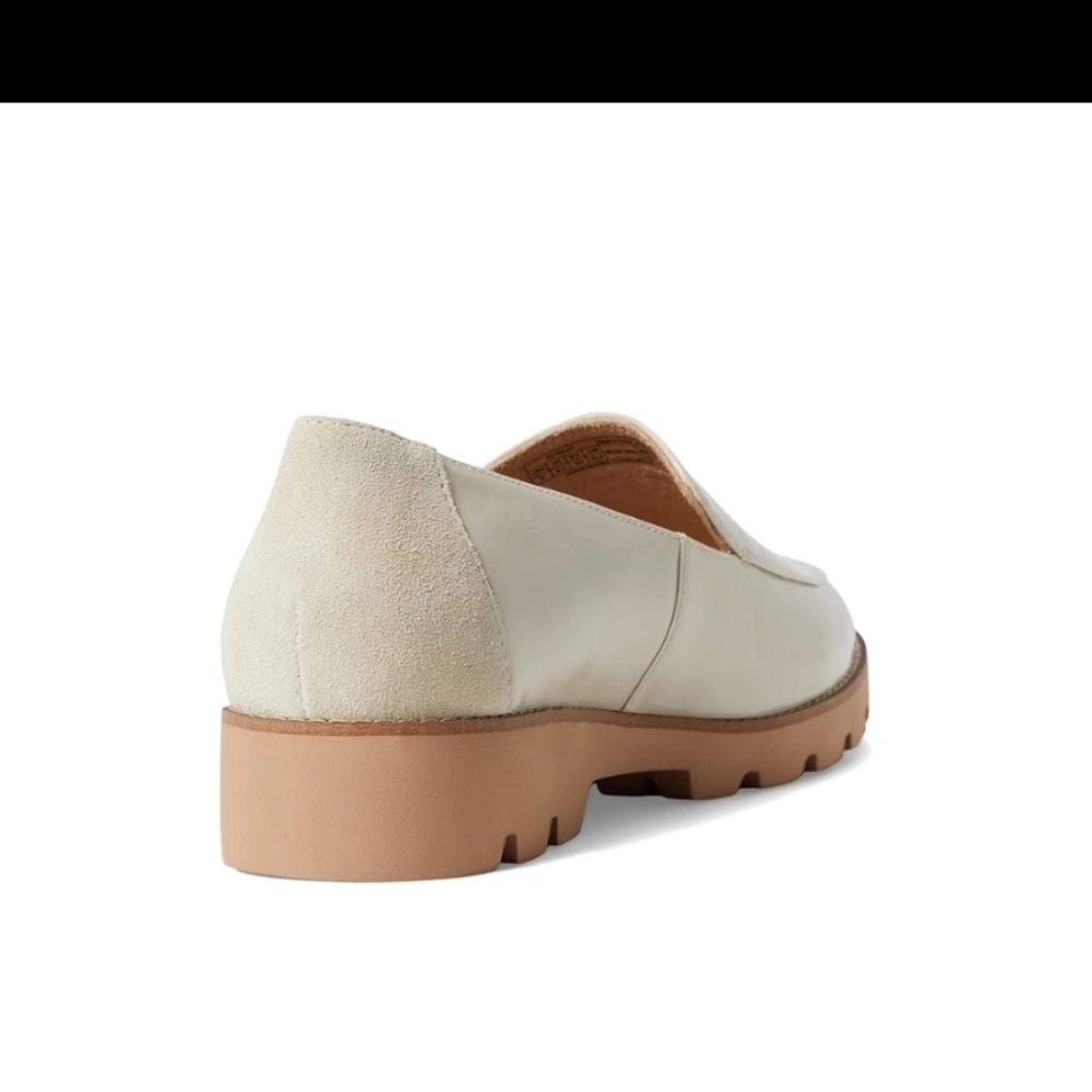 Vionic Women’s Kensley Slip-On Patent Loafers Casual Shoes - Cream - Picture 4 of 7